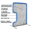 Image of Better Baseball 7x5 Bullet Front Toss C-Screen BULLETFT