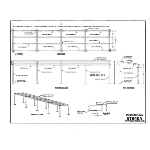 Dugouts USA Northern Steel Dugout Frames