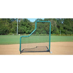 Fisher Athletic 8' x 8' Pro Series L-Screen w/ Wheels PP88W