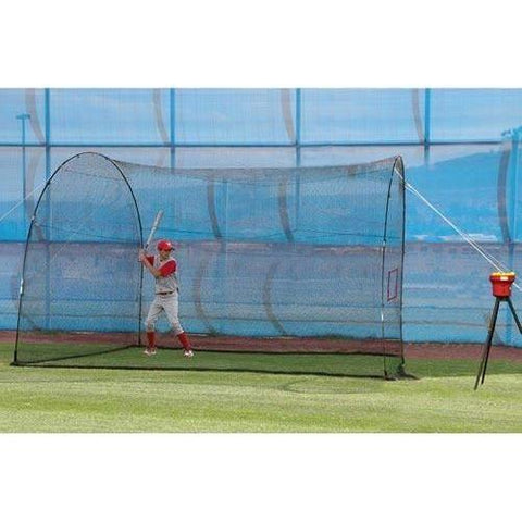 Heater Crusher Mini-Ball Machine w/ HomeRun 12' Batting Cage CR199