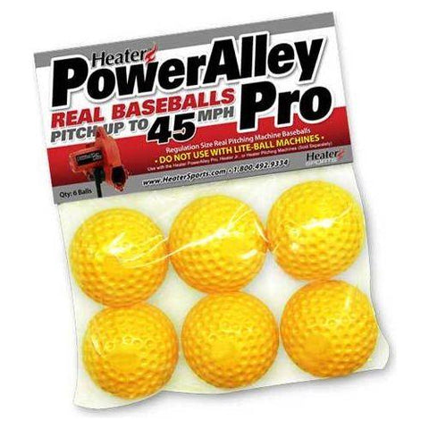 Heater PowerAlley Pro 45 MPH Real Pitching Machine Baseballs PAPMB29