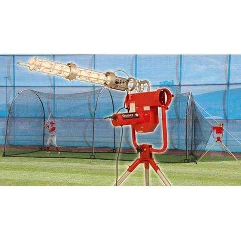 Heater Pro Curveball Baseball Pitching Machine w/ Xtender 24' Batting Cage HTRPRO799
