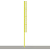 Image of Jaypro Baseball Foul Poles - Professional (30') - (Surface Mount) (Yellow) BBFP-30SM
