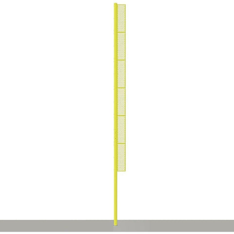Jaypro Baseball Foul Poles - Professional (40') - (Surface Mount) (Yellow) BBFP-40SM