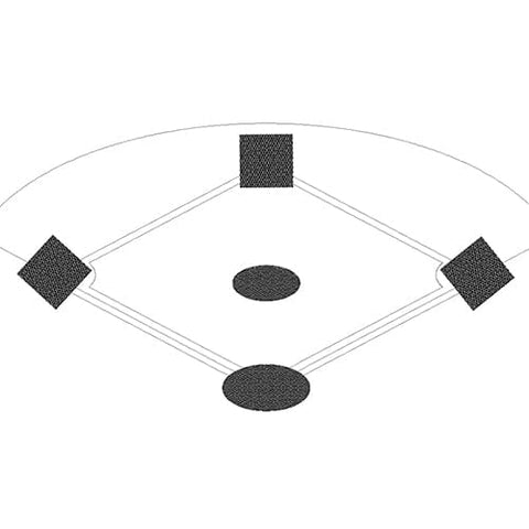 Jaypro Baseball Tarp with Ground Stakes (26' Round - 6 oz. Polyethylene) (Home Plate) AFC-HP