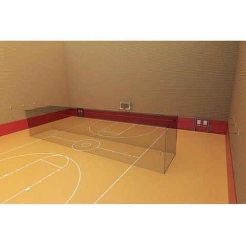 Jaypro Batting Cage (70'L x 14'W x 14'H) - Quick Set-Up (Indoor) BBC-QS70
