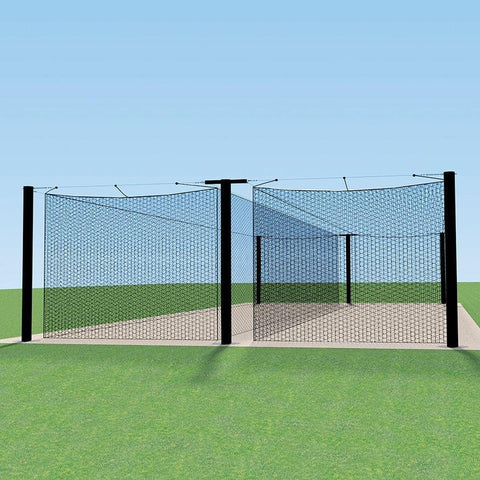 Jaypro Batting Cage Tunnel - Mega Outdoor - (55') - Tandem MPCTF-55D