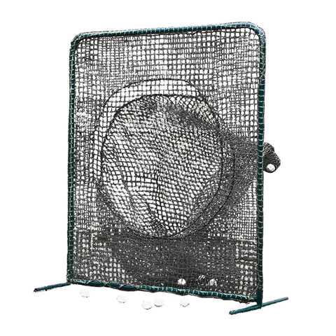 Jaypro Batting Practice Screen - 7'H x 7'W - Portable - Soft Toss (Black) PSTS-77