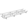 Image of Jaypro Bleacher - 21' (3 Row - Double Foot Plank) - All Aluminum BLDP-321AL