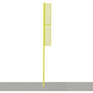 Jaypro Foul Poles - Professional (20') - Surface Mount (Yellow) BBFP-20SM