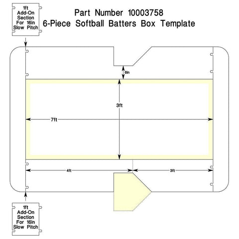 Newstripe Batter’s Box Stencils