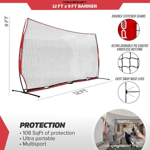 Powernet 12x9 Sports Barrier Net 1021