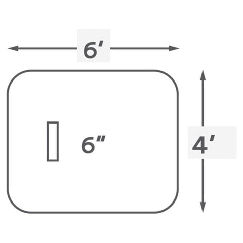 ProMounds 6" Green Bronco Baseball Pitching Mound MP2029G