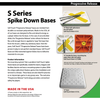 Image of Soft Touch Set Of 14” Spike Down Base Covers W/ Double First Base And Mounting System S14DBL-SET