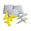Image of Soft Touch Set Of 3 15” Spike Down Base Covers W/ Tees, And Spikes S1500