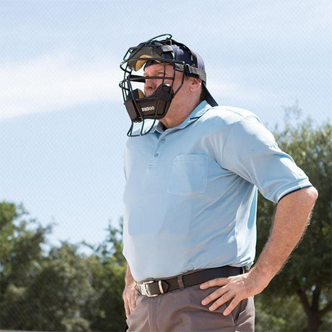 Champion Ultra Lightweight Umpire Faceguard Silver BM300SL