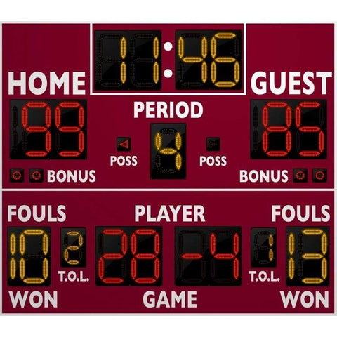 Varsity Scoreboards 2240 Indoor Multi-Sport Scoreboard