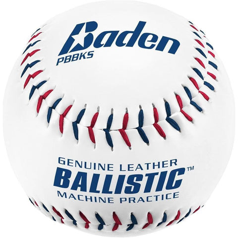 Baden Ballistic Pitching Machine Baseballs & One Ball Bucket (3 Dozen)