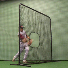 BCI 7' x 7' Softball Protective Screen w/ Wheel Kit BBK-SB-SQSCR-7X7-W-PNET-WHEELS