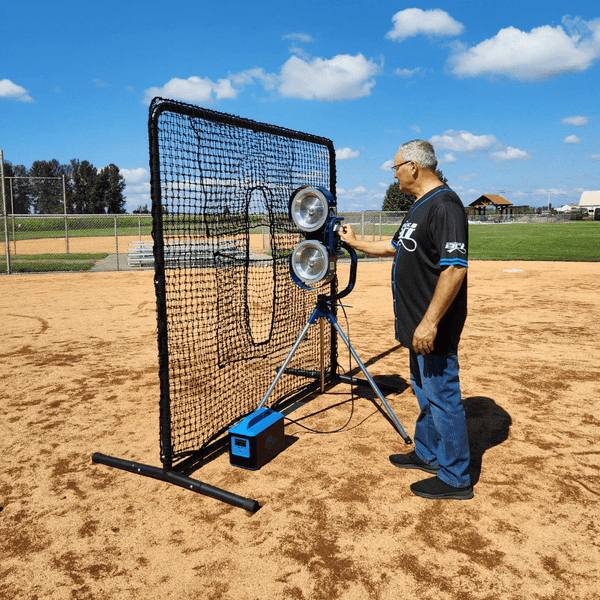 Baseball Machine System BCI 7ft x 7ft Universal Pitching Machine Protective Square Screen BBK ...