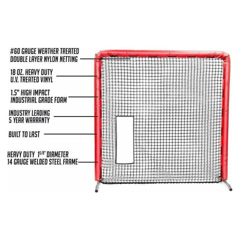Better Baseball 7X7 Bullet Hole Fastpitch Softball Screen BULLETFP