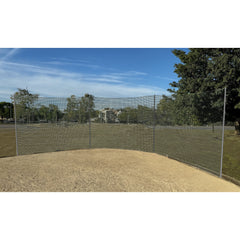 Bison 25’ Straight PE Mesh Backstop BBSBSTOP25MS