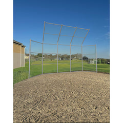 Bison Hooded/Winged Chain Link Backstop