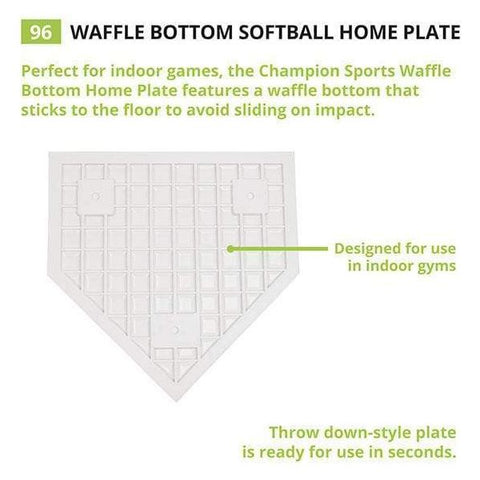 Champion Sports Waffle Bottom Softball Home Plate 96