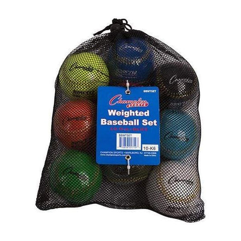 Champion Sports Weighted Baseball Set of 9 BBWTSET