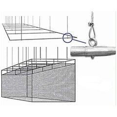 Cimarron Sports 1 1/2" Suspended Batting Cage Frames