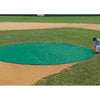 Image of Coversports FieldSaver Field Spot Cover 8oz Grommeted Hem (Green/White)