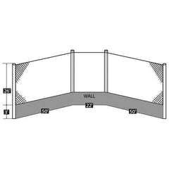 Douglas Baseball Backstop Cable System, Standard 66290