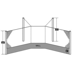 Douglas Baseball Backstop Cable System, Suspended 66295
