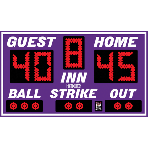 Electro-Mech LX1020 Portable Baseball Scoreboard