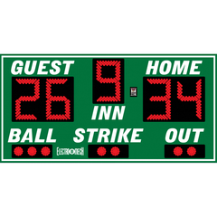 Electro-Mech LX1030 Baseball Scoreboard With BSO Bullets