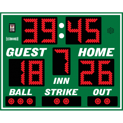 Electro-Mech LX1320 Outdoor Portable Multi-Sport Scoreboard (5'x4')