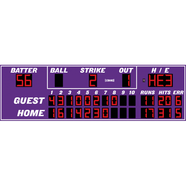 Electro-Mech LX174 Ten Inning Baseball Scoreboards – Baseball Mound Supply