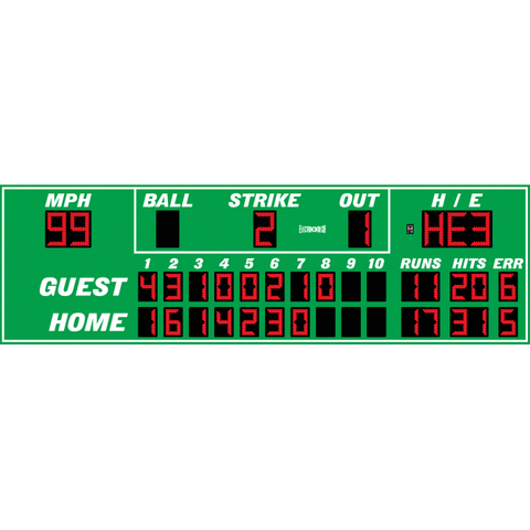 Electro-Mech LX174 Ten Inning Baseball Scoreboards