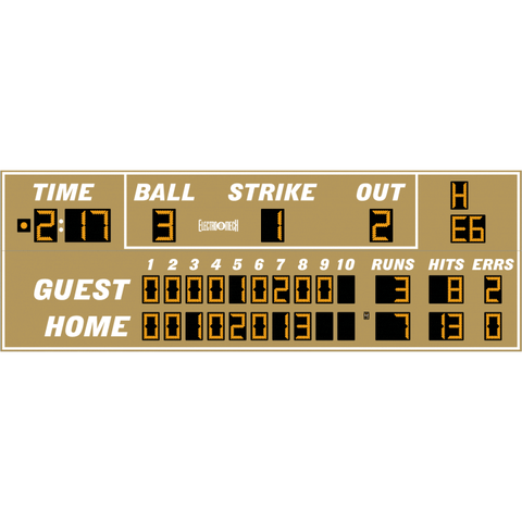 10 Inning Score Line Electro-Mech LX175 Full Size Ten Inning Baseball Scoreboards – Baseball ...
