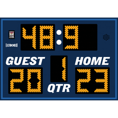 Electro-Mech LX6324 Outdoor Portable Multi-Sport Scoreboards (5'x3-1/2')