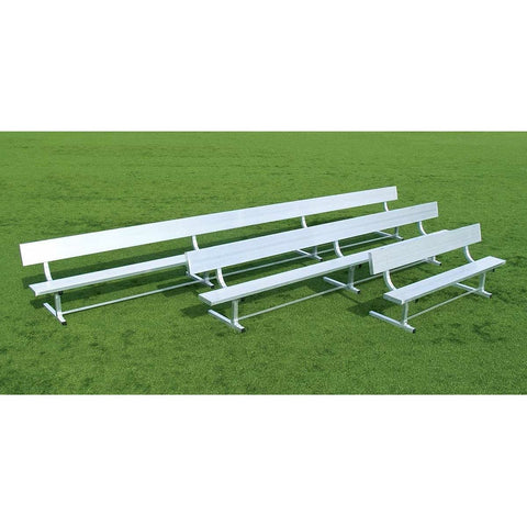 Fisher Outdoor Aluminum Benches with Backrest