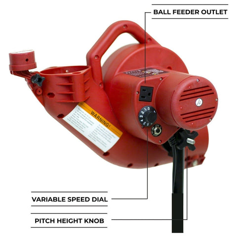 Heater BaseHit Pitching Machine w/ Xtender 24' Batting Cage BH499