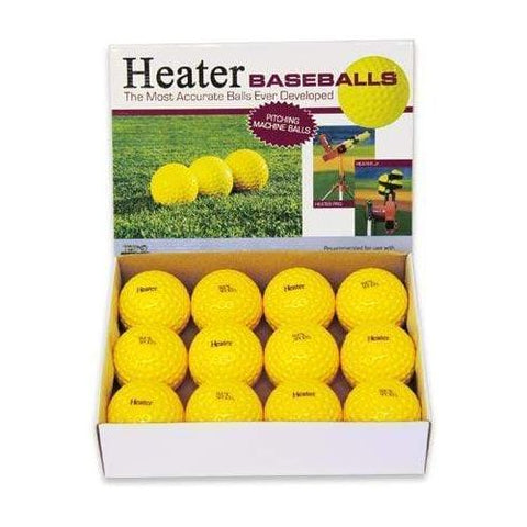 Heater Dimpled Pitching Machine Baseballs (1 Dozen) PMB29