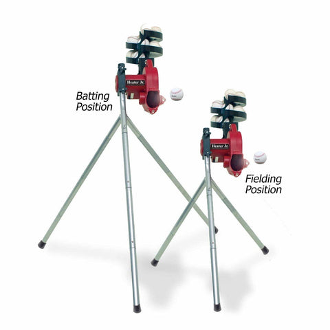 Heater Jr. Baseball Pitching Machine w/ Xtender 24' Batting Cage BSC599