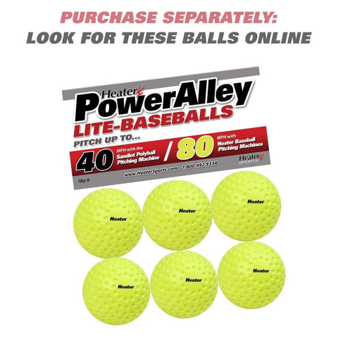 Heater Sandlot Pitching Machine w/ 18' Batting Cage TSBH199PRO