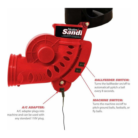 Heater Sandlot Pitching Machine w/ 18' Batting Cage TSBH199PRO