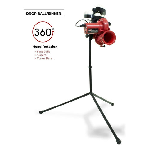 Heater Slider Lite 360 Baseball Machine w/ PowerAlley 22' Batting Cage SL359