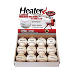 Heater Sports Leather Pitching Machine Baseballs (1 Dozen) PMBL44