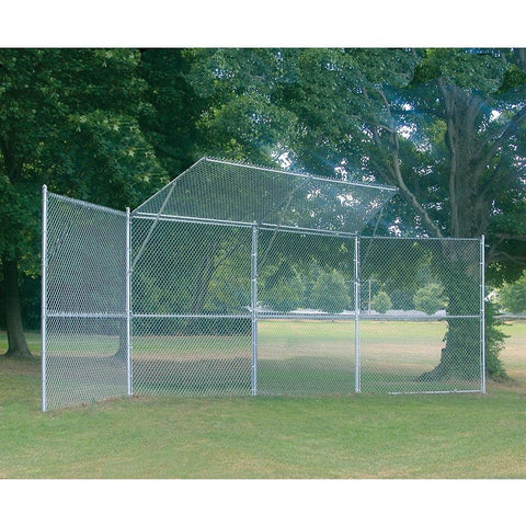 Jaypro Backstop Fence (4 Panel, 2 Center Overhang) - Permanent BSP-40-66