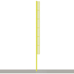 Jaypro Baseball Foul Poles - Professional (40')  (Yellow) BBFP-40